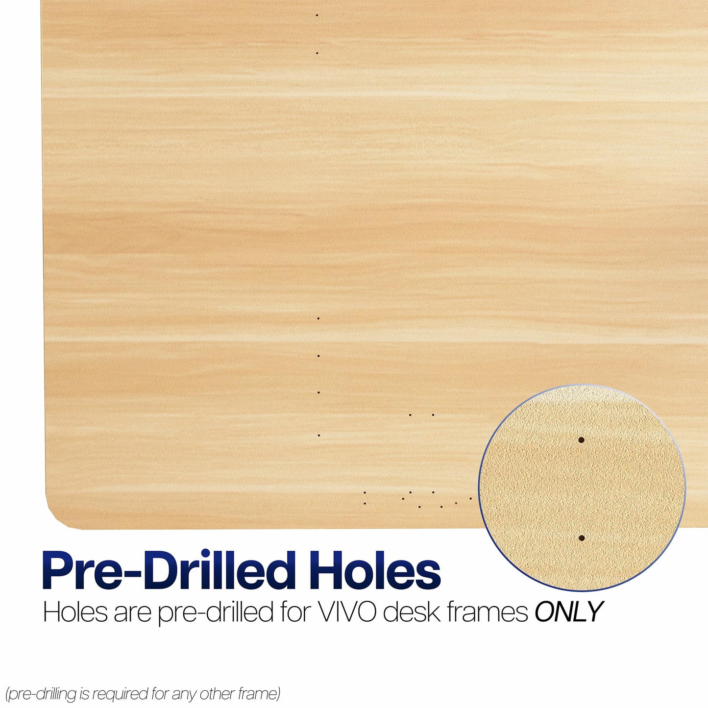 VIVO Light Wood Universal 71 x 30 inch Solid One-Piece Table Top for Standard and Sit to Stand Height Adjustable Home and Office Desk Frames, DESK-TOP71C