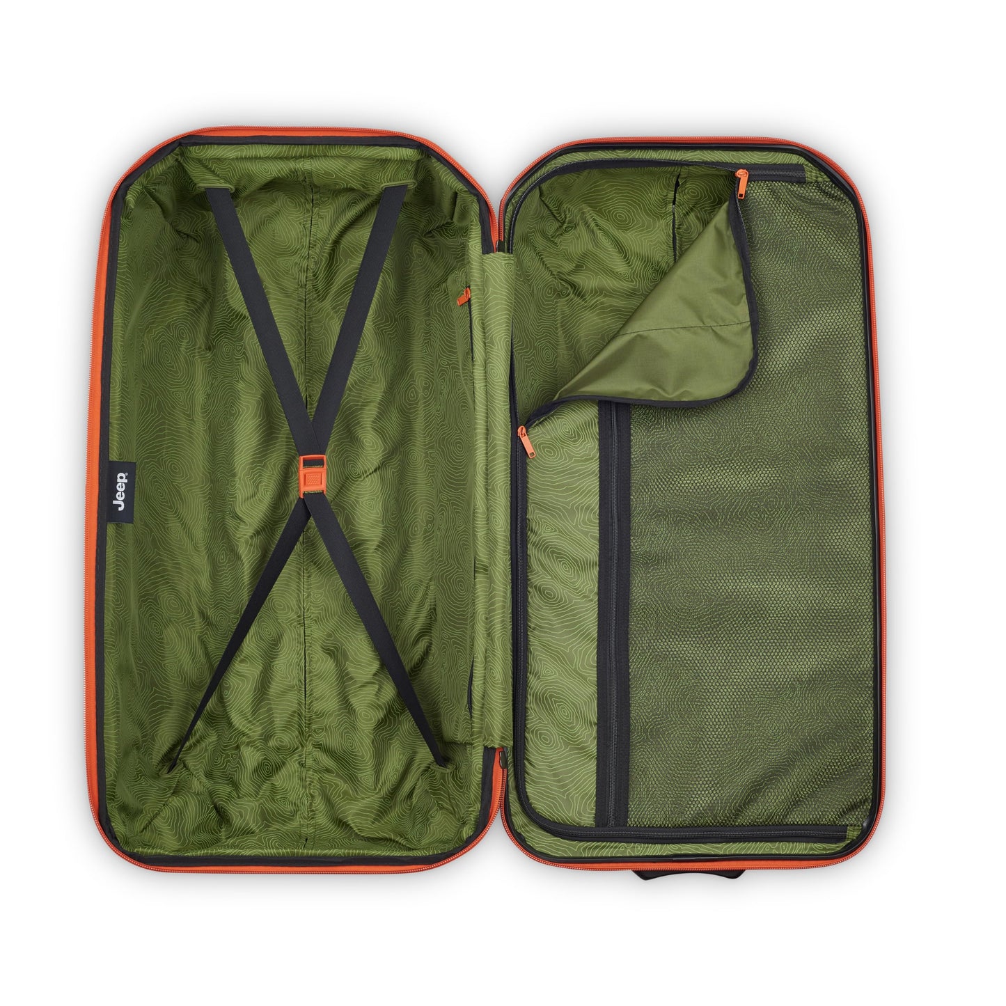 Jeep JH003B Hardside Expandable Luggage with Two Wheels, Warm Sand, 2 Piece Set 21/30 Inch
