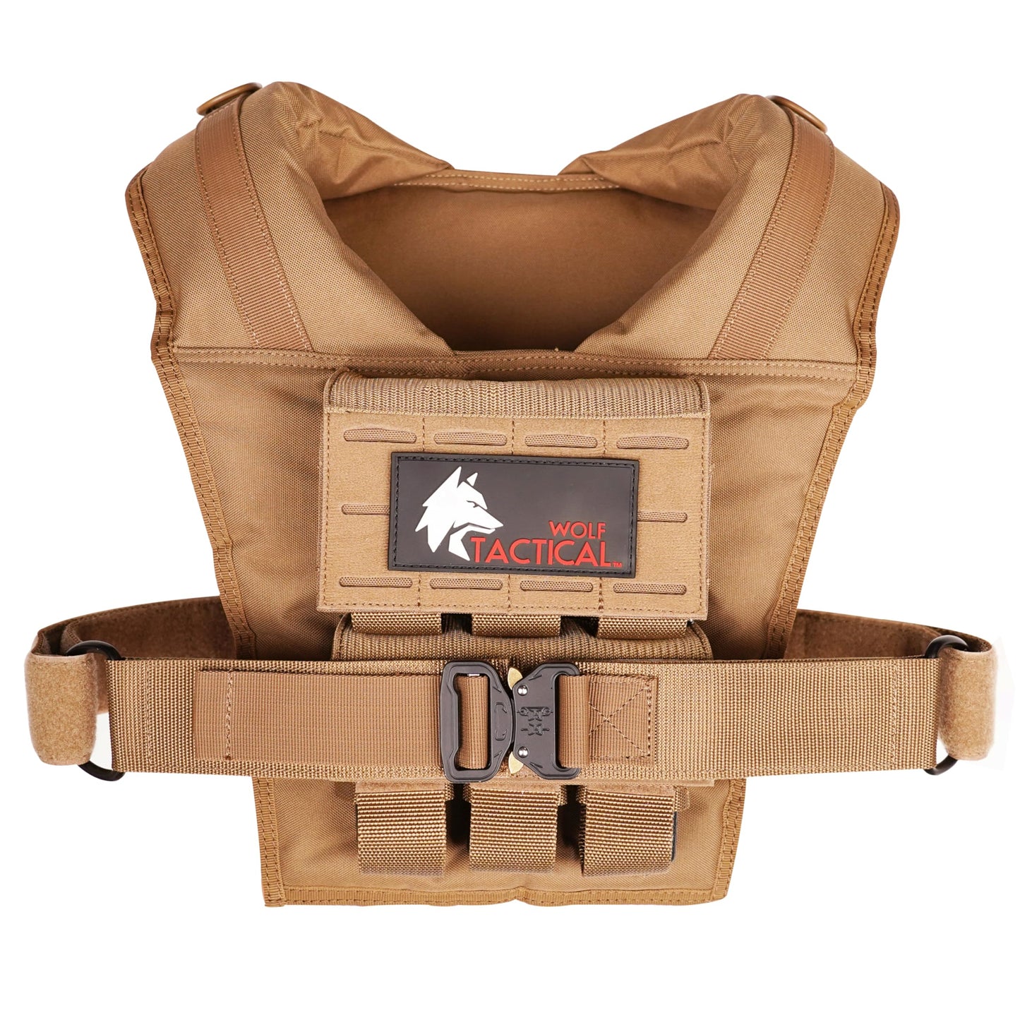 Wolf Tactical Men’s Weight Vest - Adjustable Weighted Vest for Strength Training, 25 LB Tan