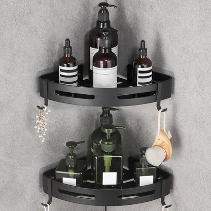 2 Pack WPT Corner Shower Caddy, Adhesive Shower Corner Shelf, Shower Organizer Storage Wall Mounted No Drilling