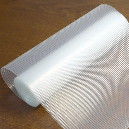 Shelf Liners for Kitchen Cabinets 15 Inch Wide X 20 Ft No Slip Waterproof Cabinet Drawer Shelves Liner Non Adhesive Clear Liner for Refrigerator Pantry Cupboard Closet Kitchen Bathroom