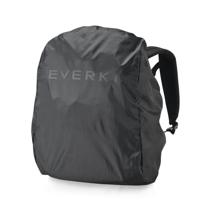 EVERKI Flight Business Laptop Backpack (EKP119) with Orange Accessory Pouch & Rain Cover - Men's Backpack with 16" Compartment, 28.5L Capacity - Flight Business Backpack, Pouch & Cover Bundle