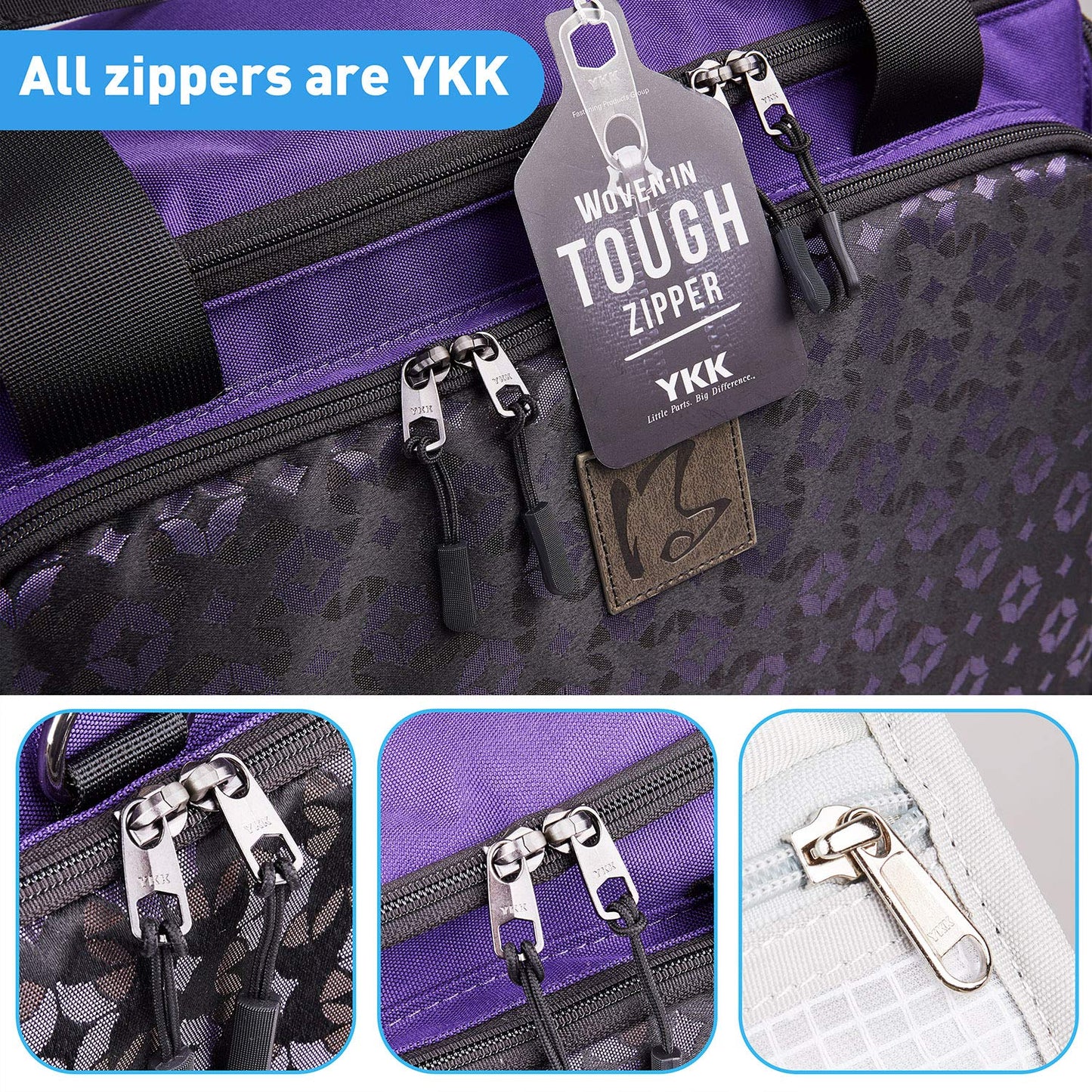 BatlFrist Rolling Sewing Machine Bag with Universal wheels,Sewing Machine Carrying Case with YKK zipers, Compatible most Standard Brother, Singer, Bernina, Sewing Machines (Dark Purple)