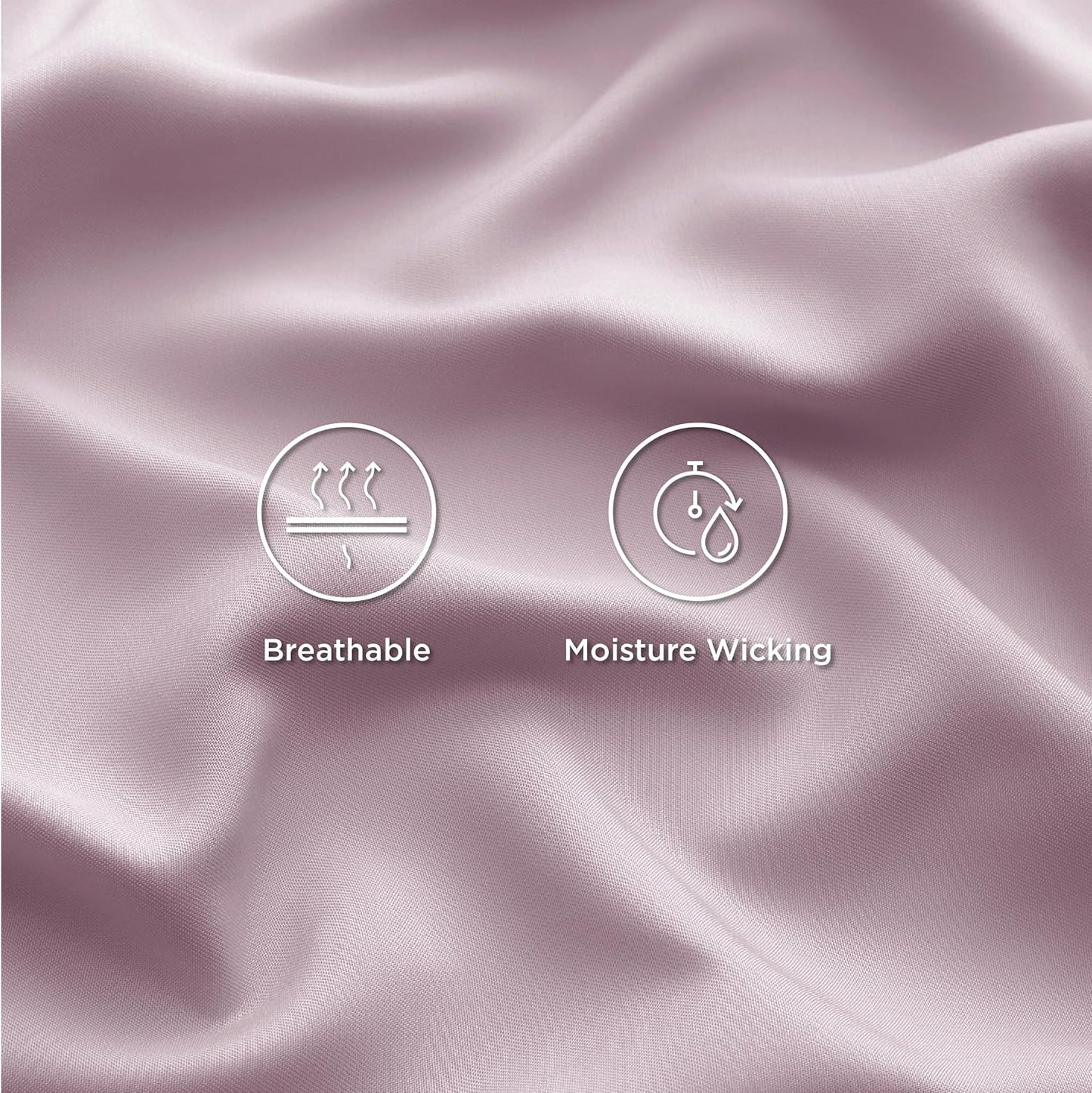 Bedsure Cooling Bed Sheets - Breathable Rayon from Bamboo | Soft Luxury Bedding, Full Size, Lavender