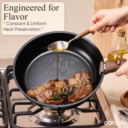 CAROTE 19pcs Pots and Pans Non Stick, Cookware Sets Detachable Handle, Induction Kitchen Pots and Pans,NonStick Cooking Set, Oven/Dishwasher/Fridge Safe, Space Saving