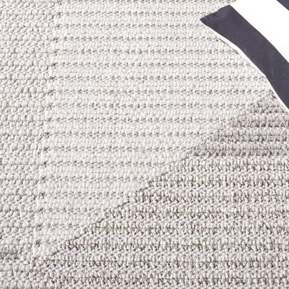 SAFAVIEH Area Rug 9x12 - Global Collection - Large - Light Grey & Grey, Non-Shedding & Easy Cleaning, Ideal for Living Room, Bedroom, Office, Dining Space (GLB400F)