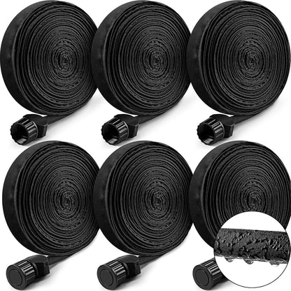 6 25 1/2" 80% Weysat Pcs Garden Soaker Hose Ft Flat Double Layer Consistent Drip Hose Leakproof Heavy Duty Irrigation
