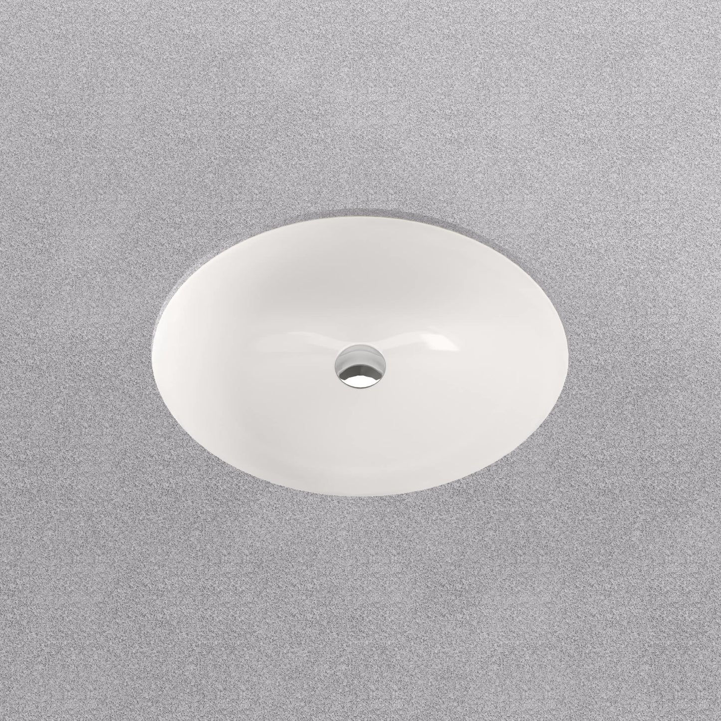 PROFLO PF1714UA Comstock 19-1/2" Oval Vitreous China Undermount Bathroom Sink with Overflow - White
