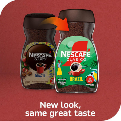 NESCAFÉ CLÁSICO Instant Coffee - Rich Flavor from Brazil | 7 Oz Jar