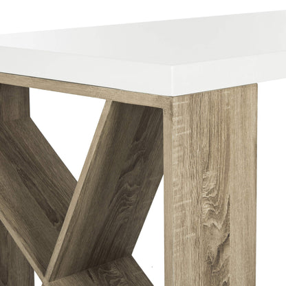 Safavieh Home Collection Carlene White Lacquer and Oak Desk