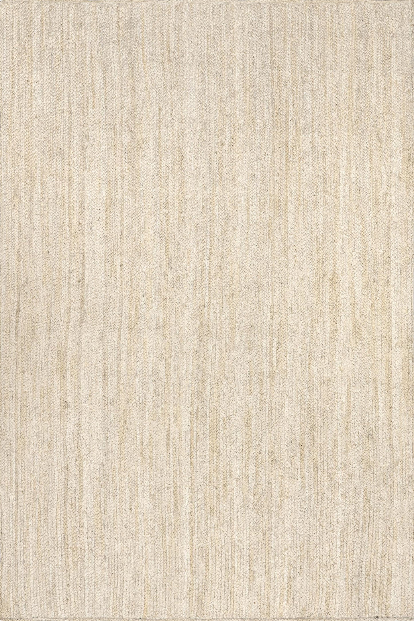 nuLOOM 9x12 Rigo Jute Hand Woven Area Rug, Off White, Solid Farmhouse Design, Natural Fiber, For Bedroom, Living Room, Dining Room, Hallway, Office, Kitchen, Entryway