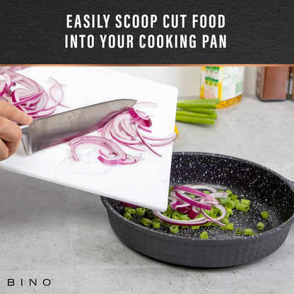 BINO 3-Piece Cutting Board Set, BPA-Free Plastic, Durable, Multipurpose, Dual-Sided, Dishwasher Safe