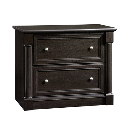 Sauder Palladia 2 Drawer File Cabinet, Lateral Filing Cabinets for Home Office, Hanging File Folders Organizer, Interlocking Drawers, in Wind Oak Finish