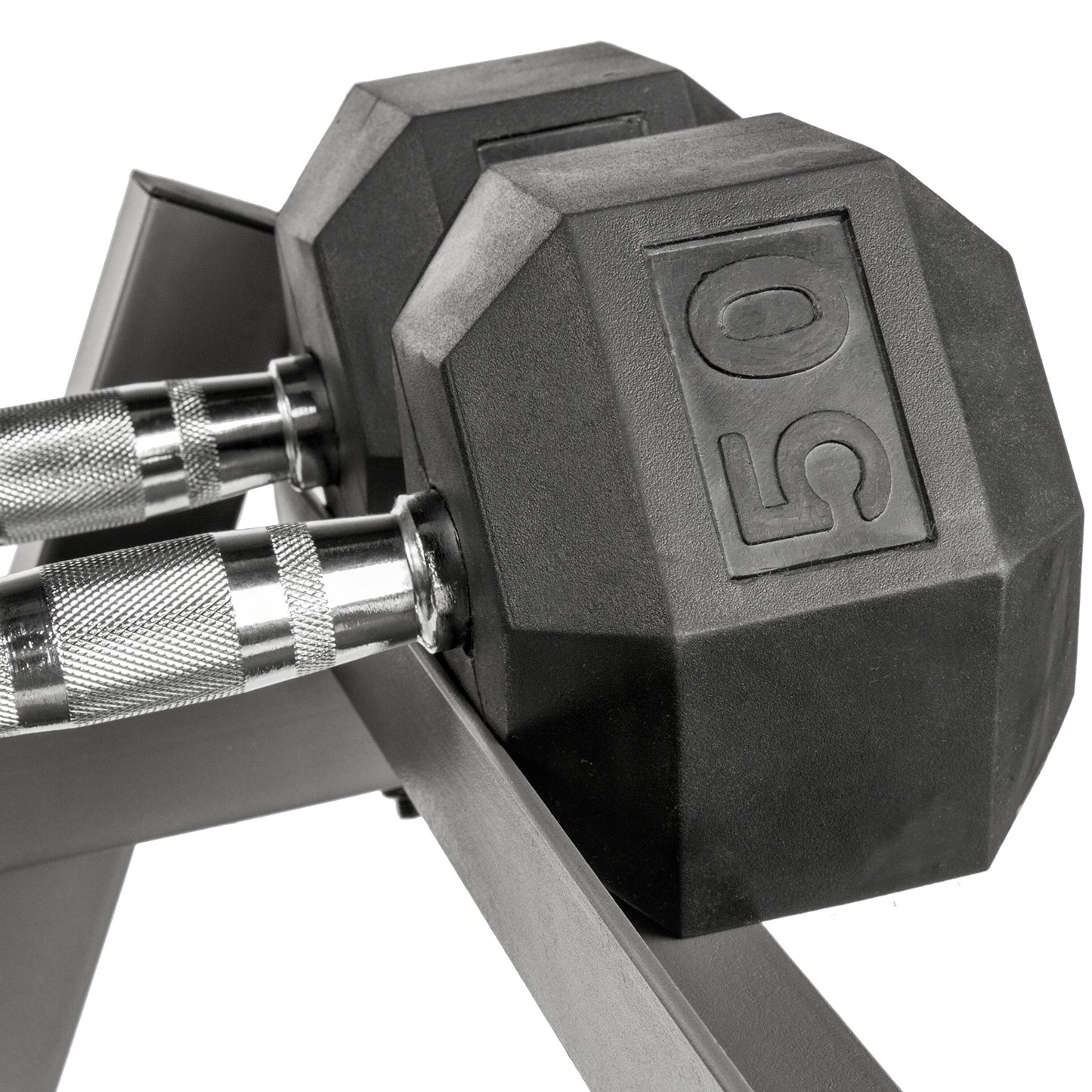 XMARK Dumbbell Set with Rack, Weights Dumbbells, Multiple Free Weights and Horizontal Storage for Home Gym Strength Training, Storage Rack (Black)
