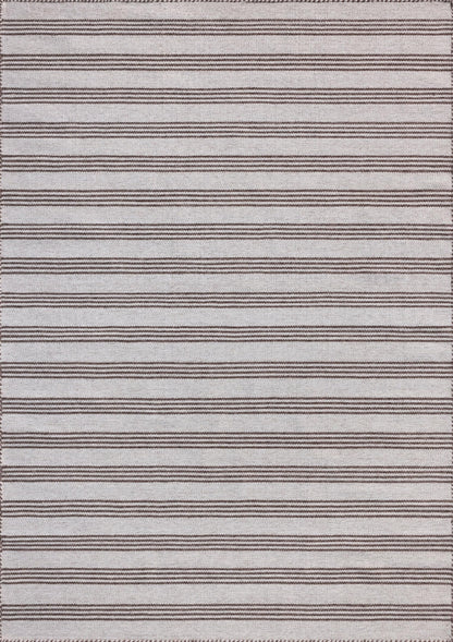 Loloi Magnolia Home by Joanna Gaines Charlie Collection CHE-01 Silver/Bark 2'-3" x 3'-9" Indoor/Outdoor Accent Rug