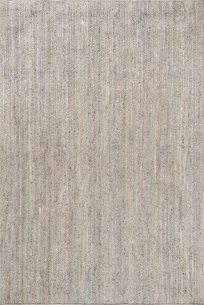 nuLOOM 9x12 Rigo Jute Hand Woven Area Rug, Grey, Solid Farmhouse Design, Natural Fiber, For Bedroom, Living Room, Dining Room, Hallway, Office, Kitchen, Entryway