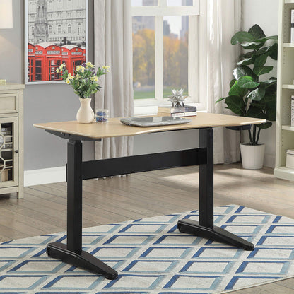 24/7 Shop at Home Rillema Contemporary 48-inch Adjustable Desk, Black