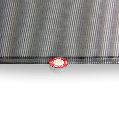 Munchkin Brica Sun Safety Car Window Shade with Heat Alert, Helps Block UVA/UVB Rays, 2 Pack, Black