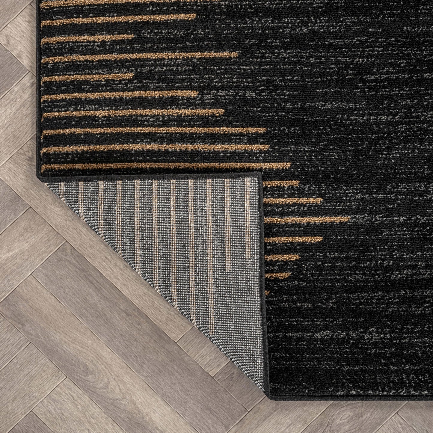 Rugshop Bohemian Stripe Stain Resistant High Traffic Living Room Kitchen Bedroom Dining Home Office Area Rug 7'10" x 10' Camel