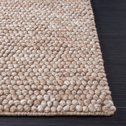 SAFAVIEH Area Rug 6x9 - Natura Collection - Brown, Handmade Wool Blend, Textured Design, Ideal for Living Room, Bedroom, Dining Space (NAT620T)