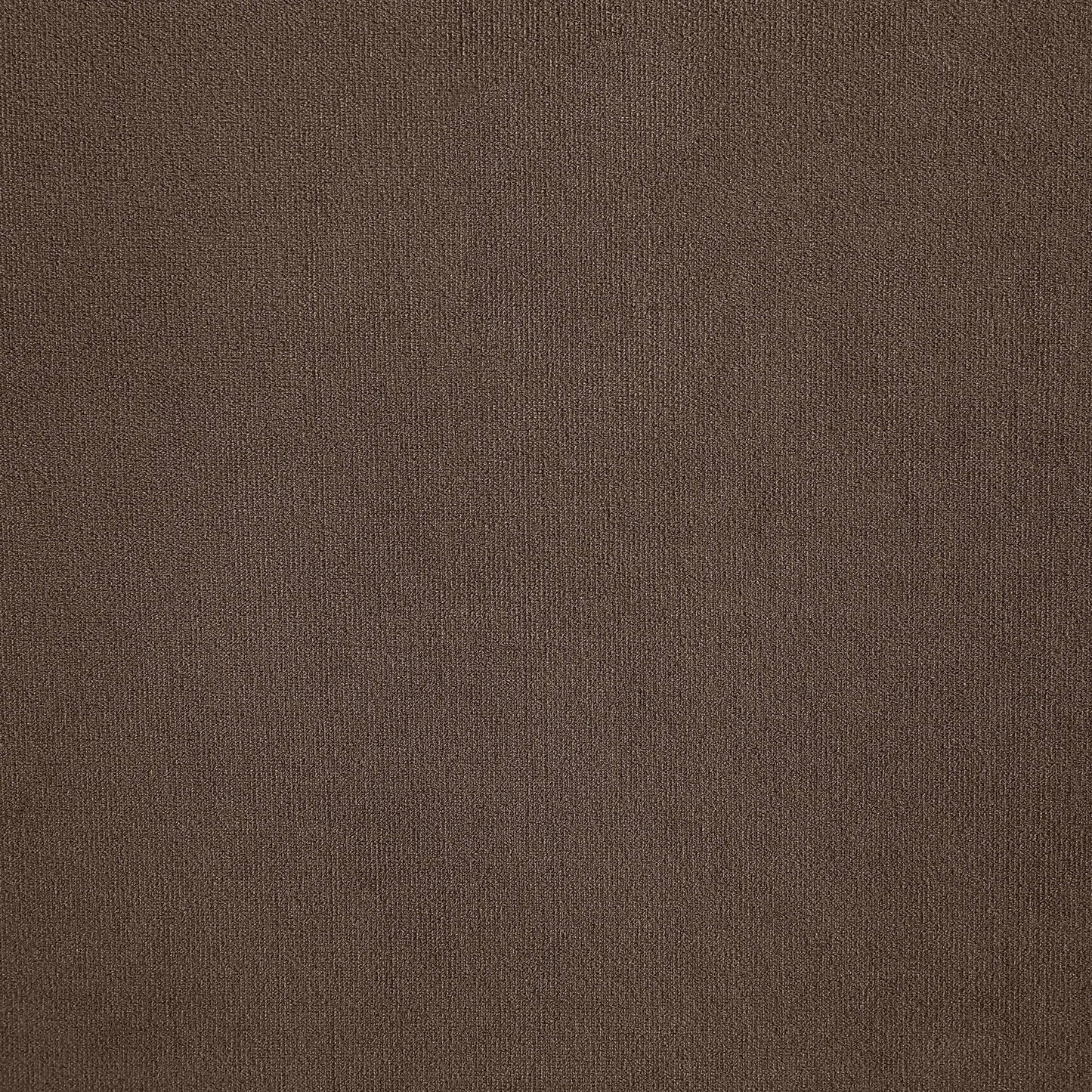 Meridian Furniture 189Brown-S80 Comfy Collection Modern | Contemporary Upholstered Modular Sofa with Soft Brown Velvet, Down Feather Cushions, 80" W x 40" D x 34.5" H, Brown