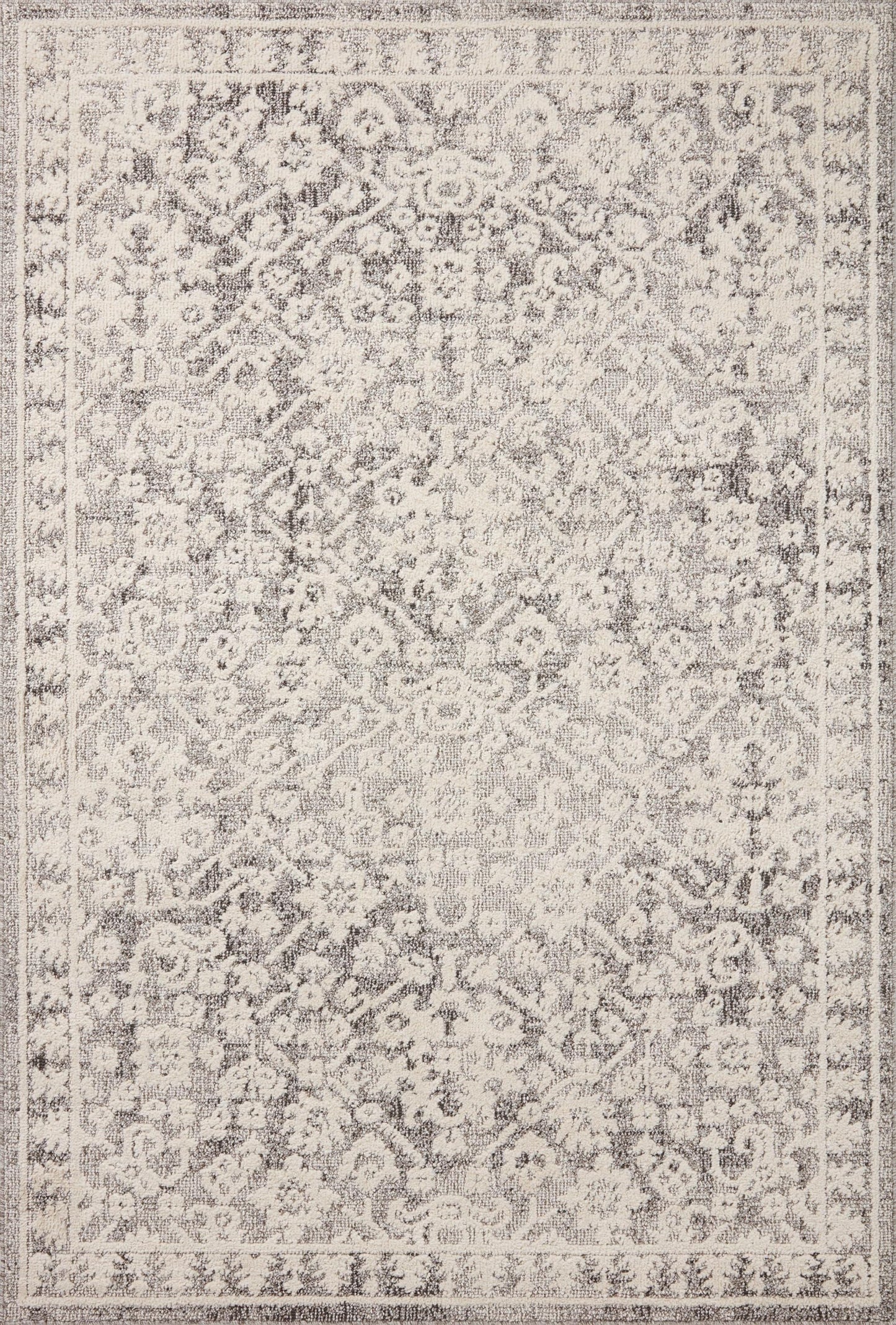 Loloi Magnolia Home by Joanna Gaines Gigi Collection GIG-01 Grey/Ivory 7'-10" x 10' Area Rug