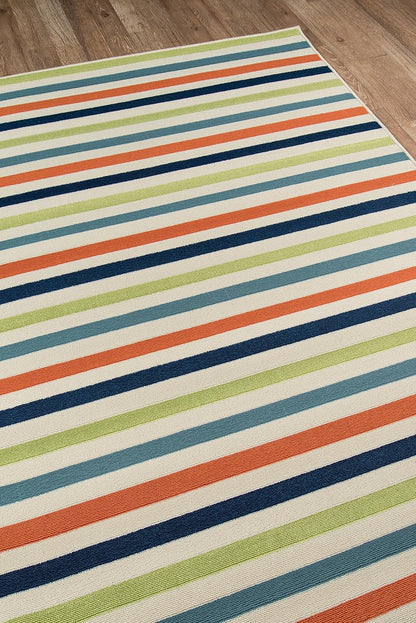 Momeni Rugs Baja Collection Indoor & Outdoor Area Rug, 2'3" x 4'6", Multicolor - Easy to Clean, UV Protected