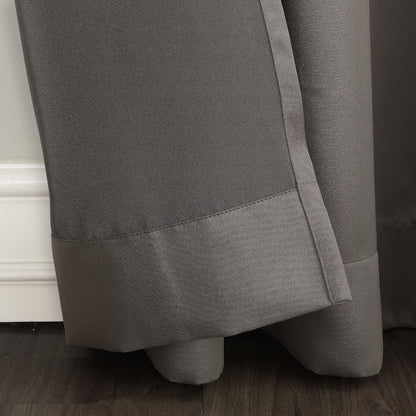 Sun Zero Barrow Grommet Curtain Single Panel, Energy Efficient