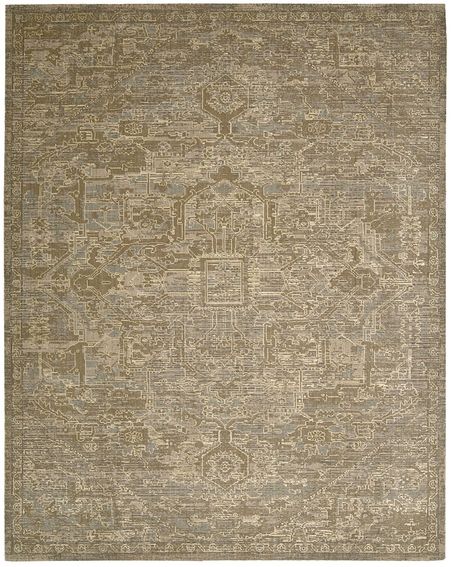 Nourison Home Silken Allure Chocolate 5'6" x 8' Area Rug - Easy Clean, Non Shedding, Bed Room, Living Room, Dining Room, Kitchen (6' x 8')