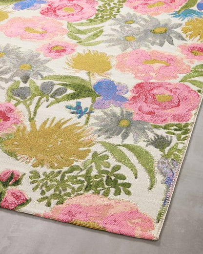 Loloi Botanical Collection BOT-01 Ivory/Multi 2'-5" x 3'-11" Accent Rug