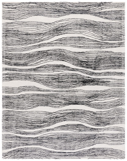 SAFAVIEH Metro Collection 8' x 10' IvoryBlack MET995B Handmade Premium Wool Living Room Dining Bedroom Area Rug