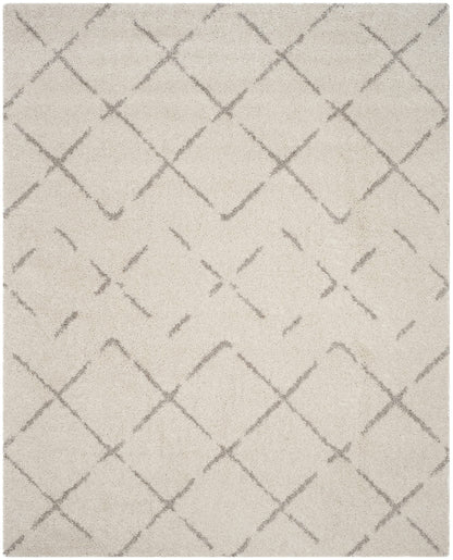 SAFAVIEH Area Rug 10x14 - Arizona Shag Collection - Large - Ivory & Beige, Moroccan Boho Design, Non-Shedding & Easy to Clean, Ideal for Living Room, Bedroom, Dining Space (ASG743A)