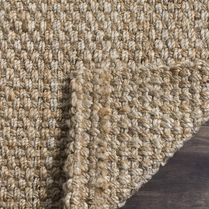 SAFAVIEH Area Rug 10x14 - Natural Fiber Collection - Large - Natural Brown, Handmade Jute, Basketweave Design (NF401A)