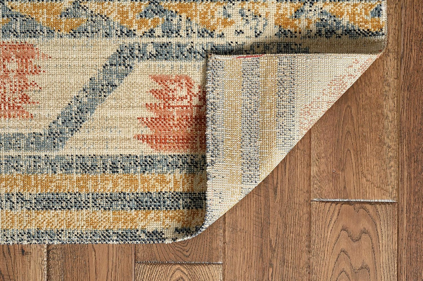 Linon Home Décor Plateau Moore Accent Rug, Ivory & Rust, 2' X 3'