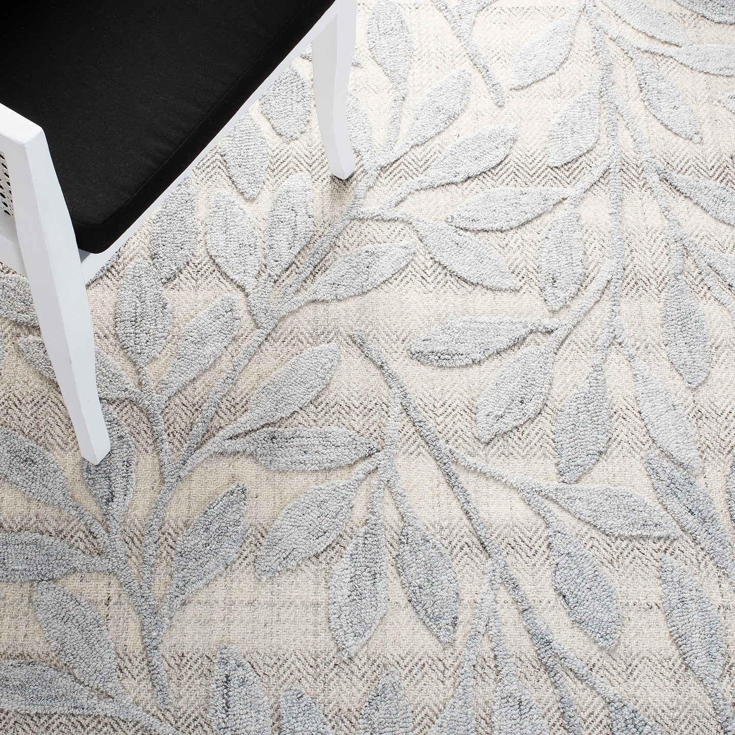 SAFAVIEH South Hampton Collection 8' x 10' Grey SHA302F Handmade Botanical Wool Area Rug