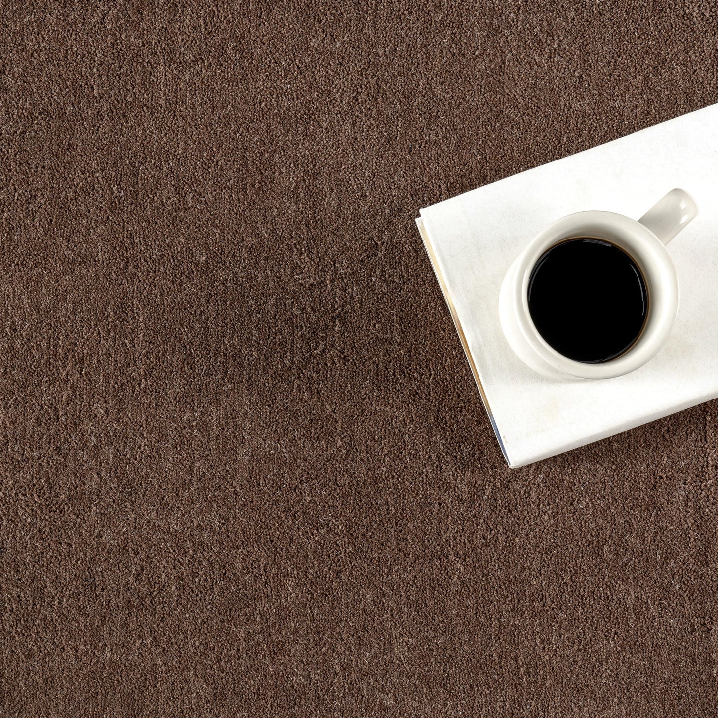 Rugs USA Maru Handmade, Dark Brown, 5' x 8', Solid, Wool, Soft and Cozy, High Traffic, Stain Resistant, Easy Clean, Durable Area Rug for Bedroom, Living Room, Dining Space, Den, Foyer, Entryway