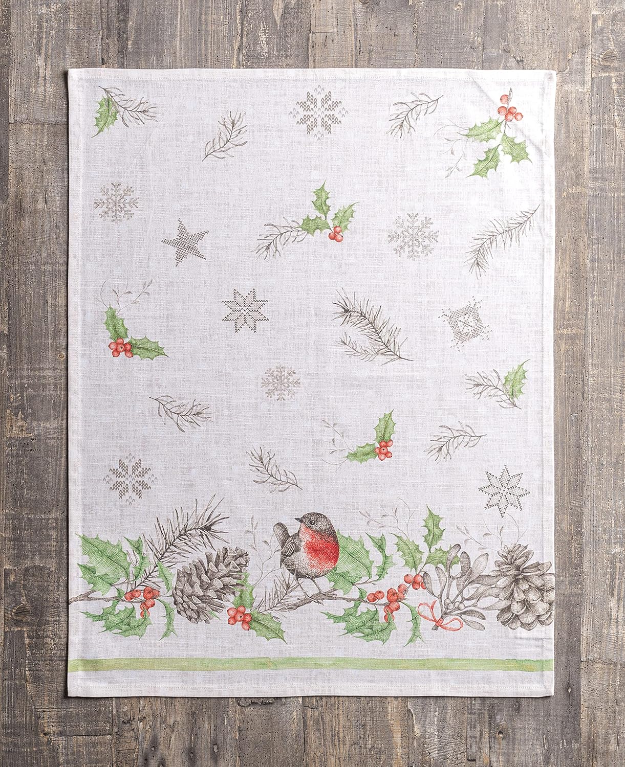 Maison d' Hermine Kitchen Towel, 100% Cotton Quick Dry Cleaning Dishtowel, Set of 3 for Gifts, Dining, Home