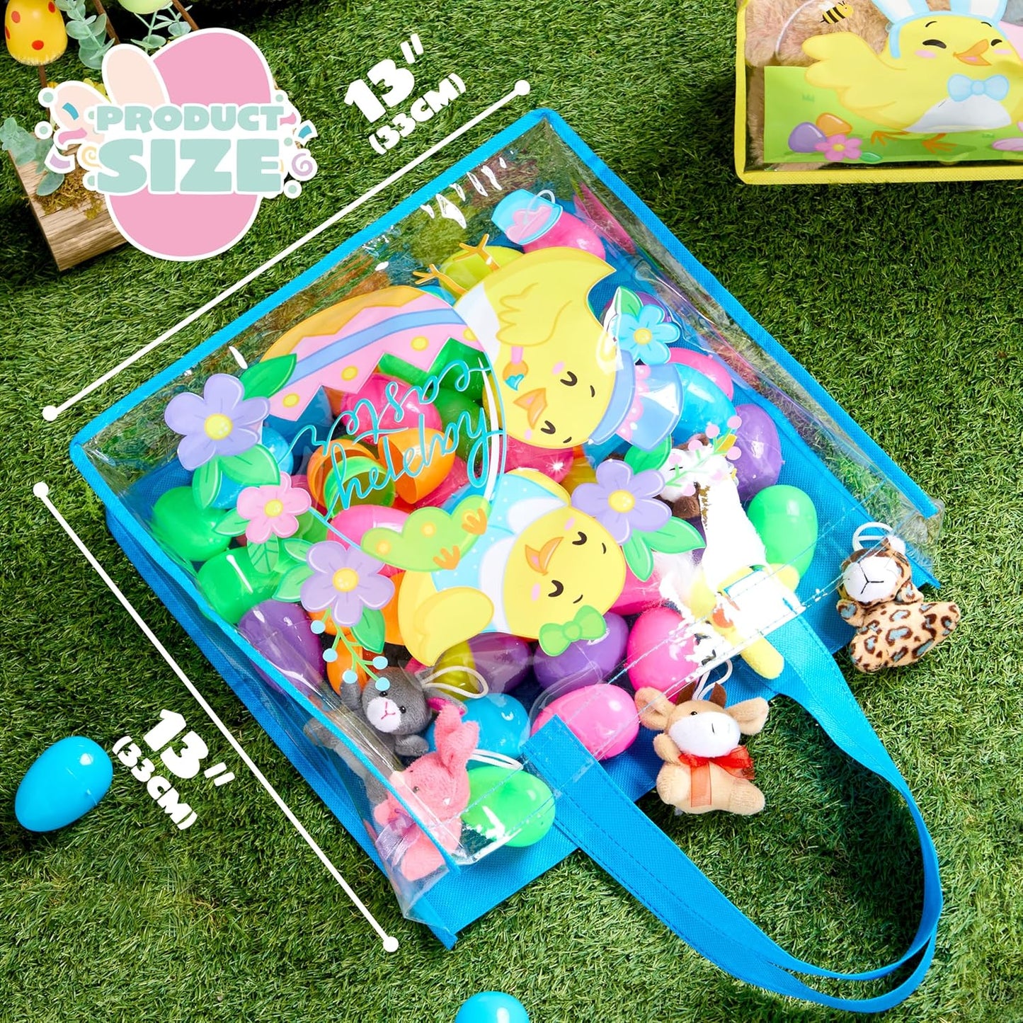6 13" 13" 4" 6 13" 13" 4", JOYIN Pcs Easter Party Favor Supplies Gift Bags For Kids, x x Big Size Non Woven Goodie