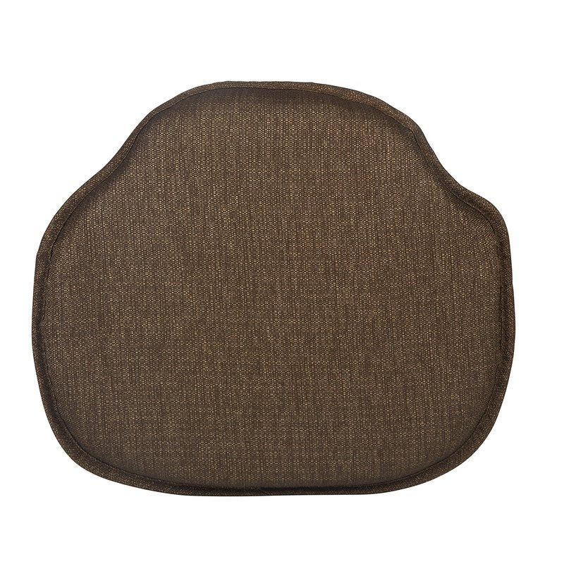 Klear Vu Gripper Omega Non-Slip Windsor Chair Cushions with Skid-Proof Seat Pad for Dining Room, Kitchen, and Office Use, 16x15 Inches, 4 Count (Pack of 1), Chestnut