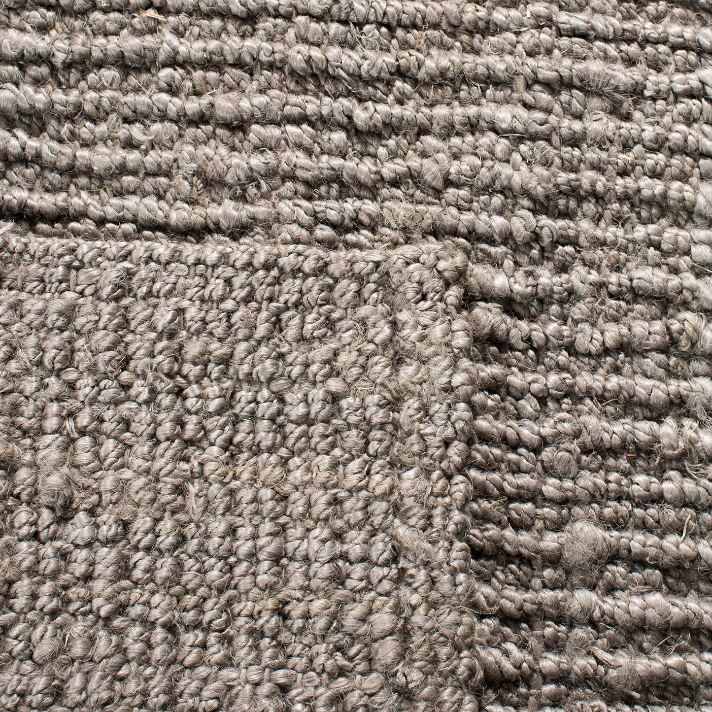 SAFAVIEH Area Rug 10' Square - Natural Fiber Collection - Large - Light Grey, Handmade Jute, Farmhouse Style, Chunky Textured Thick Pile (NF447G)