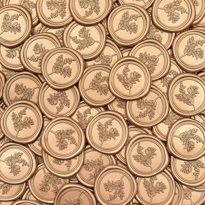 Uwilowe 60 Pcs Gold Wax Seal Stickers, Stamp Seal Envelope Stickers - Perfect for Wedding Invitation, Gift Box Craft Wrapping, Christmas Cards Decor