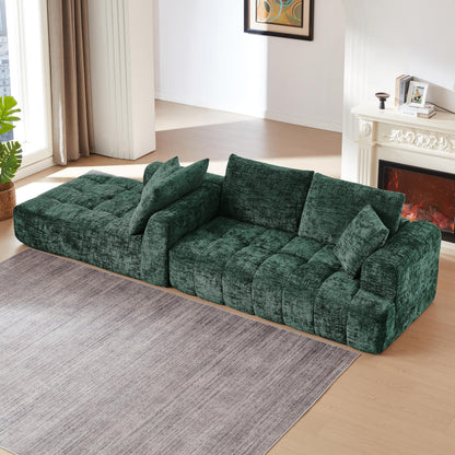 KEIKI 108.3" L-Shape Oversized Sectional Sofa, Premium Chenille Modular Couch for Stylish Apartments, Spacious Lounger for Daily Relaxation, Minimalist Aesthetic, No-Assembly Deep-Comfort Sleeper