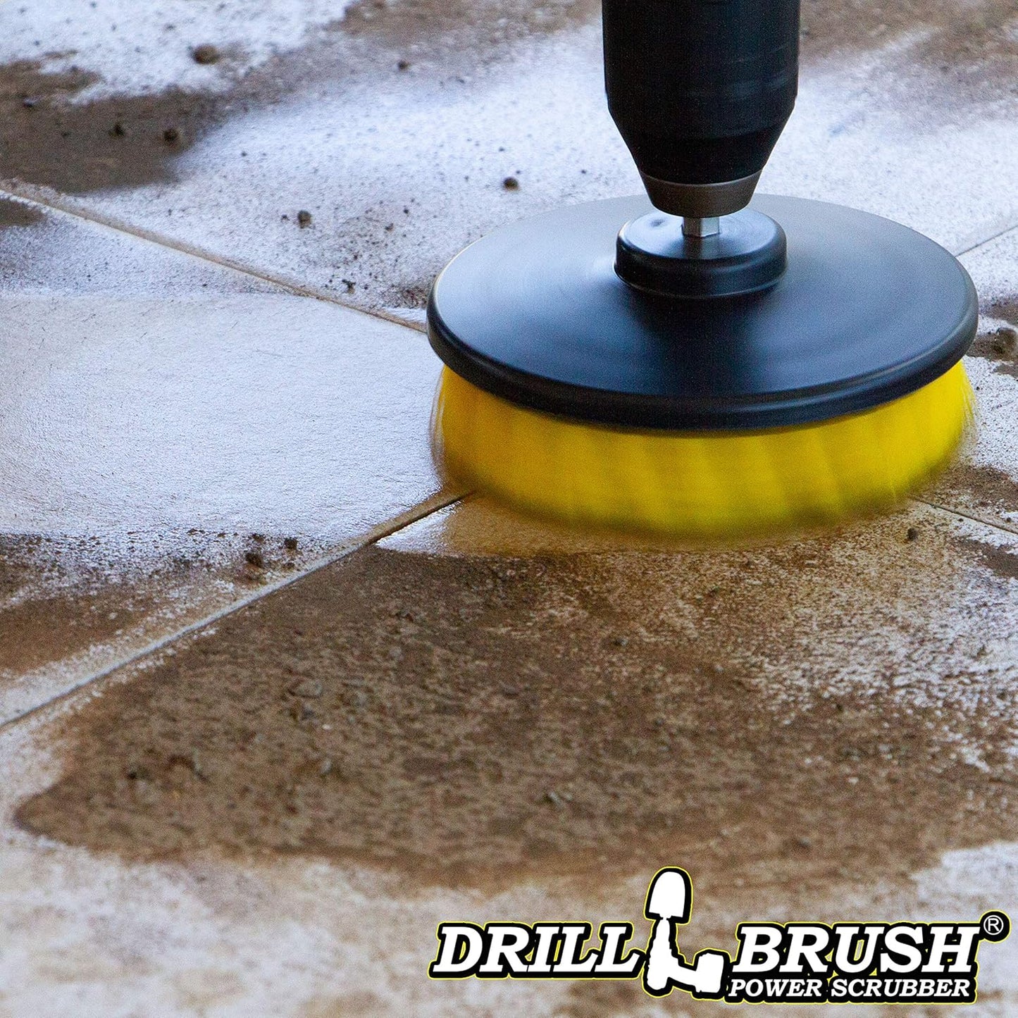 Drillbrush Bathroom Cleaning Drill Brush Attachment - Tile and Grout Cleaner Scrubber- Shower Cleaning Brush Attachment