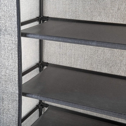 8 Closet 24 Simplify Tier Shoe Storage Organizer Rack with Cover, Free Standing, Holds Pairs, Good for Sneakers, Flats