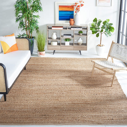 SAFAVIEH Area Rug 8x10 - Cape Cod Collection - Large - Natural, Handmade Braided Jute, Ideal for Living Room, Bedroom, Office, Dining Space (CAP355A)