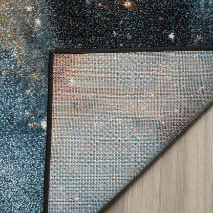 SAFAVIEH Galaxy Collection Runner Rug - 2'3" x 6', Orange & Multi, Abstract Design, Non-Shedding & Easy Care, Ideal for High Traffic Areas in Living Room, Bedroom (GAL109D)
