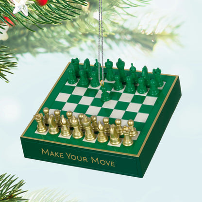 Hallmark Keepsake Christmas Ornament, Make Your Move, Gifts for Chess Players