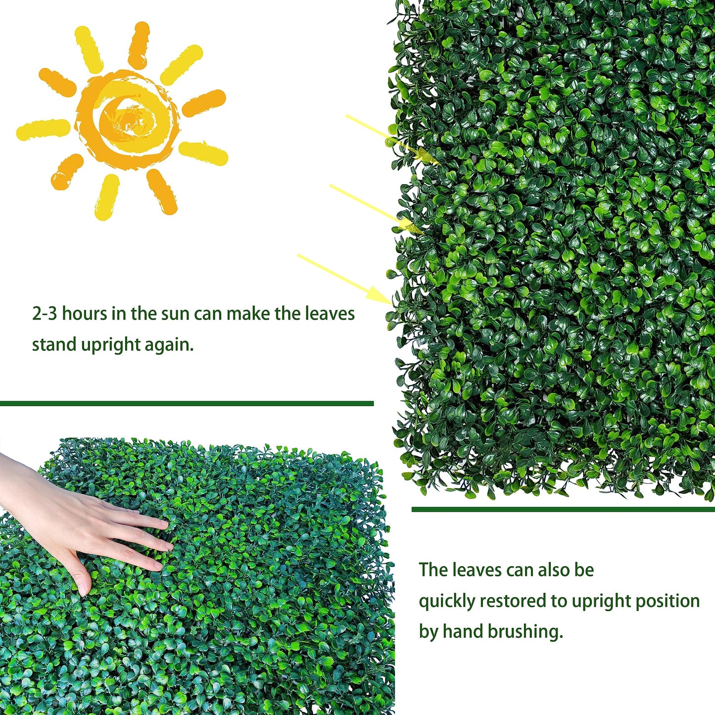 ODTORY Artificial Ivy Privacy Fence Wall Screen: 6FT X 12FT (72 sqft) UV-Anti Faux Boxwood Roll Panels Greenery Backdrop Ivy Vine Leaf Hedges Fence Panels for Indoor Outdoor Green Decor