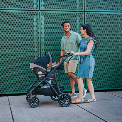 Chicco Corso LE ClearTex Modular Travel System, Corso LE Modular Stroller with KeyFit Max ClearTex Infant Car Seat and Base, Canyon/Grey