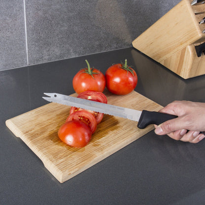 Kitchen Home Carving Bread Knife – 8” Ultra Sharp Surgical Stainless Steel Serrated All Purpose Kitchen Knife – Never Needs Sharpening - As Seen on TV and Live Demonstration